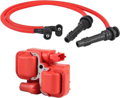 Ignition Coil and Ignition Wire Pack Fits for Polaris RZR 4 900 Turbo 1000 XP 900 2014–2023, RS1 2018–2022, S/Trail S 2014–2023, Turbo 4 2019–2021, XP 2016–2023, RZR 170 2021 in Saudi Arabia