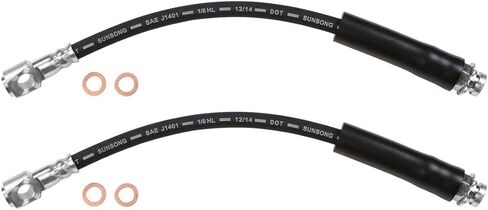 2 Front Brake Hydraulic Hose Brake Line Brake Hose Fits Chevrolet Fits Chevy Cavalier 1995-2005 Fits Chevrolet Fits Chevy Classic 2004 2005 Fits Chevrolet Fits Chevy Malibu 1997-2003 in Saudi Arabia