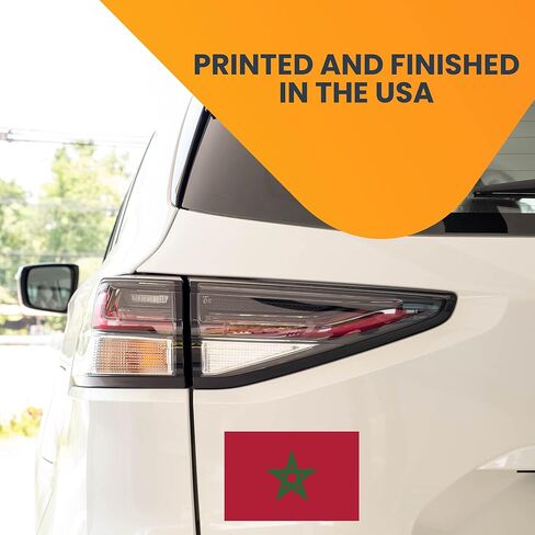 Magnet Me Up Morocco Morrocan Flag Car Magnet Decal, 4x6 Inches, Heavy Duty Automotive Magnet for Car, Truck SUV in Saudi Arabia