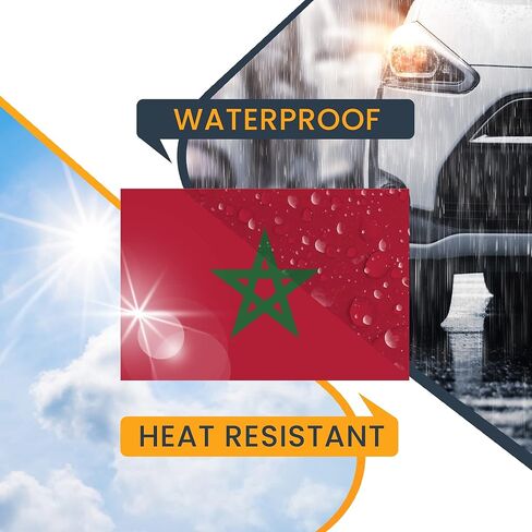 Magnet Me Up Morocco Morrocan Flag Car Magnet Decal, 4x6 Inches, Heavy Duty Automotive Magnet for Car, Truck SUV in Saudi Arabia