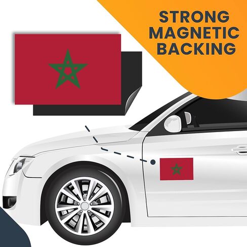 Magnet Me Up Morocco Morrocan Flag Car Magnet Decal, 4x6 Inches, Heavy Duty Automotive Magnet for Car, Truck SUV in Saudi Arabia