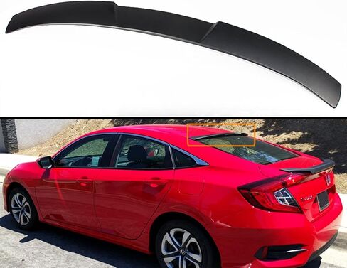 حاجب سبويلر للسقف الخلفي الرياضي JDM متوافق مع 2016-2021 10TH Gen Honda Civic LX/EX/Touring سيدان ذات 4 أبواب in Saudi Arabia