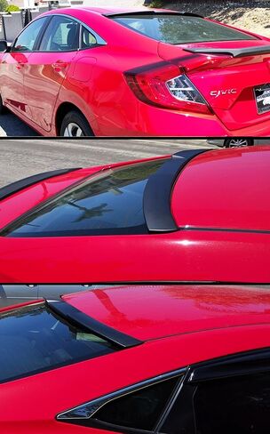 حاجب سبويلر للسقف الخلفي الرياضي JDM متوافق مع 2016-2021 10TH Gen Honda Civic LX/EX/Touring سيدان ذات 4 أبواب in Saudi Arabia