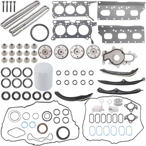 Gledewen Complete Engine Timing Chains Kit Compatible with 2017-2023 Ford F150 Ecoboost,2018-2024 Ford Expedition/Lincoln Navigator 3.5L V6 w/Head Gasket Replace HL3Z-6268-A ML3Z-6256-A ML3Z-6C525-A in Saudi Arabia