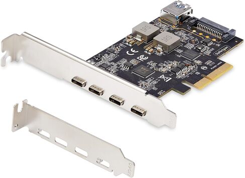 StarTech.com 5-Port USB PCIe Card, USB 3.2 10Gbps, PCI Express Card with 4X USB-C Ports, 1x USB-A Internal Port in Saudi Arabia