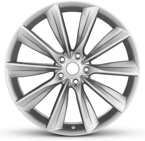 New 21x8.5 inch OEM Direct Replacement Aluminum Wheel for 2012-2017 Tesla Model S 5-120mm Silver 21 in Rim 600586800C in Saudi Arabia