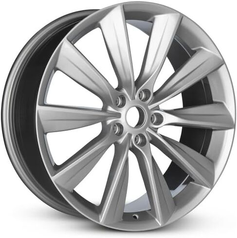 New 21x8.5 inch OEM Direct Replacement Aluminum Wheel for 2012-2017 Tesla Model S 5-120mm Silver 21 in Rim 600586800C in Saudi Arabia