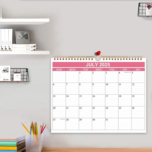 Desk Calendar 2026-12 Month Calendar from January 2026 - December 2026, 2026 Desk Calendar with 140gsm Paper for Planning and Organizing, 11.5 x 14.5, Pink in Saudi Arabia