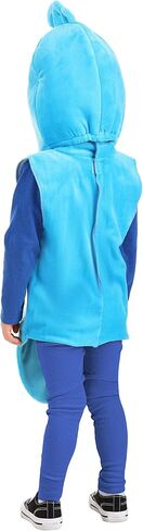 Dr. Seuss Toddler Blue Fish Costume - Soft Velour Tunic and Hood with Embroidered Eyes in Saudi Arabia