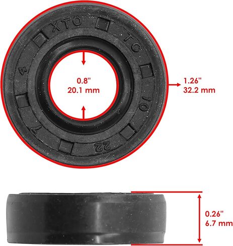 Caltric Water Pump Mechanical Seal Rebuild Kit Compatible with Kawasaki Mojave 250 KSF250 1987 1988 1989 1990 1991 1992 1993 1994 1995-2004 in Saudi Arabia