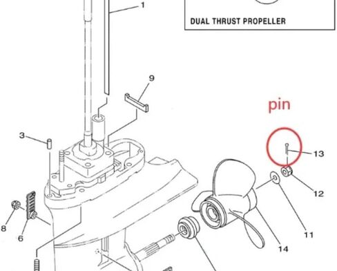 9310125M03 Lower Unit Gearcase Propeller Shaft Oil Seal O-ring 93210-85M97 for Yamaha Outboard 2 strokes 75 80 85 90 HP 90430-08003 18-4698 91490-40030 in Saudi Arabia