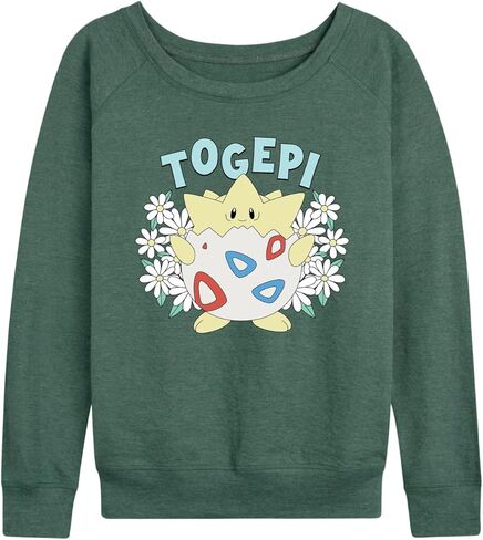 HYBRID APPAREL Pokémon - الأزهار Togepi - بلوفر نسائي فرنسي تيري بأكمام طويلة in Saudi Arabia