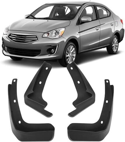 4PCS Mud Flaps Splash Guards Mudguards Mudflaps for 2017-2024 Mitsubishi Mirage G4 Sedan in Saudi Arabia