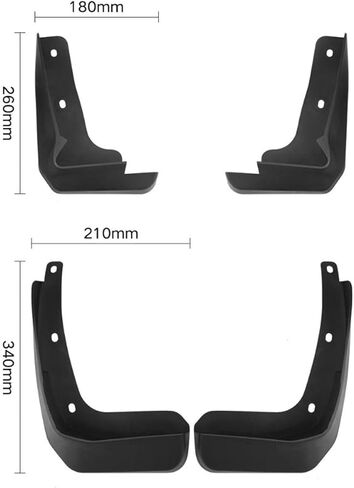 4PCS Mud Flaps Splash Guards Mudguards Mudflaps for 2017-2024 Mitsubishi Mirage G4 Sedan in Saudi Arabia