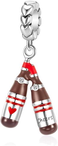 HuooNew 925 Sterling Silver, Kettel Teapot Dangle Charm Fit Pandora Bracelets Make DIY Holiday Jewelry Gift for Ladies in Saudi Arabia