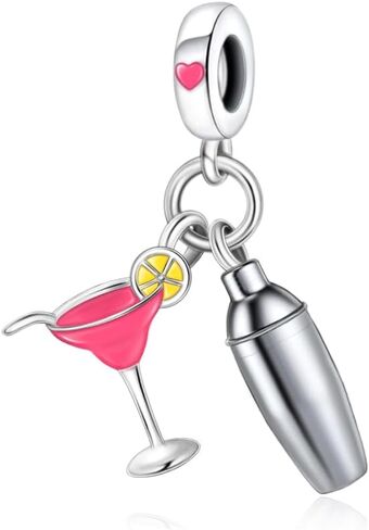 HuooNew 925 Sterling Silver, Kettel Teapot Dangle Charm Fit Pandora Bracelets Make DIY Holiday Jewelry Gift for Ladies in Saudi Arabia