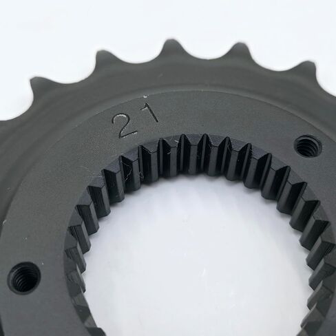 Belt-to-Chain Drive Conversion Kit with .5" Offset 21 Tooth Front Transmission Sprocket & Locking Flanged Hex Nut for 1991-2022 Harley Sportster XL 883/1200 Models – Recommended for use with 530 Chain in Saudi Arabia