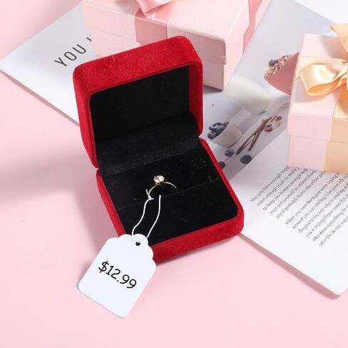 200 Piece White Gift Tags Small Price Tags with Elastic String 1.38×1.77inch Writable Blank Label Display Tag Marking Shipping Label for Clothes Jewelry Product Price Marking in Saudi Arabia