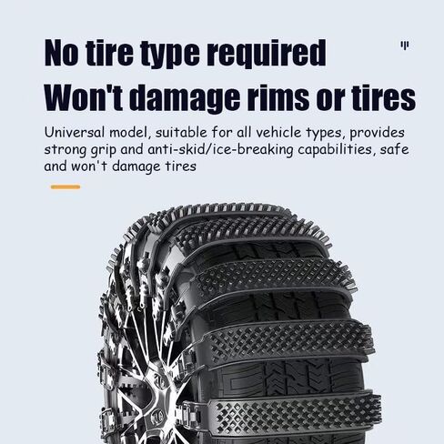 12 PCS Tire Chains for Fiat Bravo 2008-2012-pr, Adjustable Reinforced Tire Chains Winter Driving Aid Portable Emergency Anti Skid Reusable Easy Installation,A in Saudi Arabia