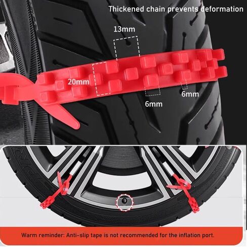 Snow Chains Motorcycles for Piaggio Ape Calessino 2008-2014 2015 2016 Adjustable Anti Skid Tire Chains Reusable Wheel Chains Emergency Snow Cable Belts,20Pcs-Green in Saudi Arabia