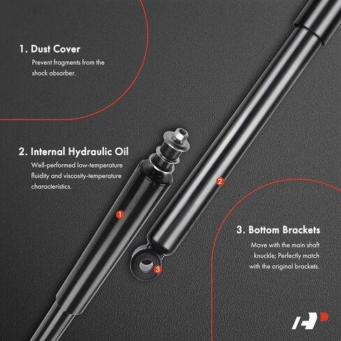 A-Premium Rear Pair (2) Shock Absorber Compatible with Toyota RAV4 1996-2005, Driver and Passenger Side in Saudi Arabia