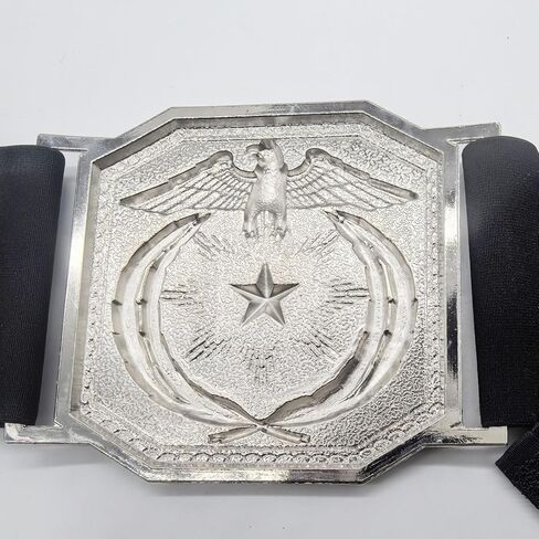 حزام جولة الشرير مايكل دانس كينج باد من الثمانينيات - حزام أزياء من سبائك الفضة قابل للتعديل in Kuwait