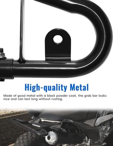Rear Wide Grab Bar for Raptor 700 700r 06-24, ATV Rear Bumper Grab Bar Iron Rear Bumper Handrail for Yamaha Raptor 700 / 700R 2006-2024 Accessories in Saudi Arabia