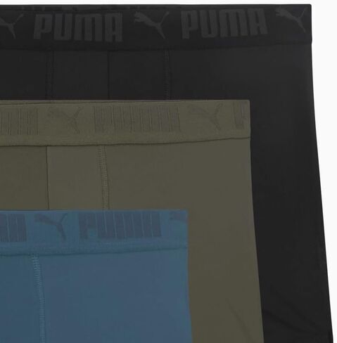 PUMA Mens 3-Pack Ultra Soft Boxer Briefs Casual - Blue in Saudi Arabia