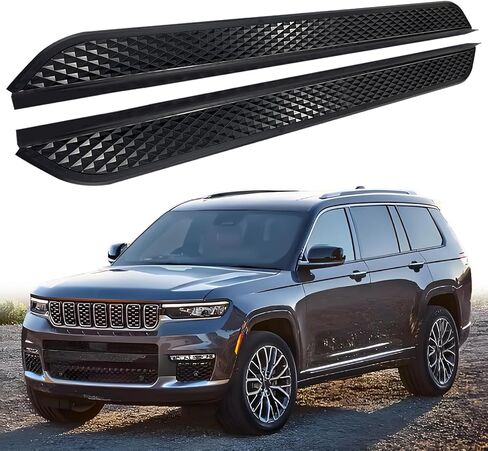 Running Boards Fits for Jeep Grand Cherokee L 2021-2026 Side Steps Pedal Steps Nerf Bar Accessories 2PCS in Saudi Arabia