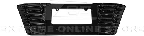 Replacement for 2023-Present Chevrolet Corvette C8 E-Ray & Z06 Models | Z06 Performance Inspired Style ABS Plastic - Painted Carbon Flash Metallic Rear License Plate Frame Backing Trim Cover in Saudi Arabia