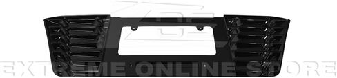 Replacement for 2023-Present Chevrolet Corvette C8 E-Ray & Z06 Models | Z06 Performance Inspired Style ABS Plastic - Painted Carbon Flash Metallic Rear License Plate Frame Backing Trim Cover in Saudi Arabia