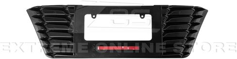 Replacement for 2023-Present Chevrolet Corvette C8 E-Ray & Z06 Models | Z06 Performance Inspired Style ABS Plastic - Painted Carbon Flash Metallic Rear License Plate Frame Backing Trim Cover in Saudi Arabia
