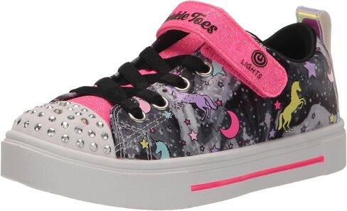 حذاء رياضي SKECHERS Kids Boys Ultra Flex 3.0، أسود/أزرق/ليموني، 1.5 طفل صغير in Saudi Arabia