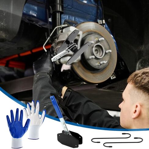 أداة ضغط فرجار الفرامل، أداة ضاغط مكبس فرجار عالمية 4 في 1 مع سقاطة دوارة 360 درجة، أداة فرجار فرامل احترافية لمكبس رباعي مزدوج واحد، إصلاح فرامل سيارة الدفع الرباعي in Kuwait