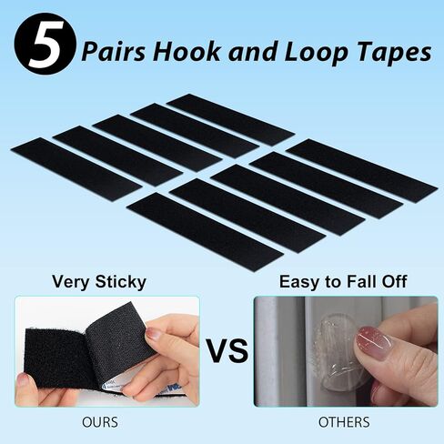 Vanten Upgraded Blackout Curtains, 157"x57" Blackout Shades,100% Blackout Window Shades with Strong Hook &, Loop Tapes, Temporary Blinds for Baby Nursery, Bedroom, Travel, Cars in Saudi Arabia