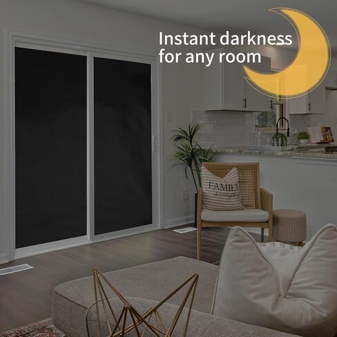 Vanten Upgraded Blackout Curtains, 157"x57" Blackout Shades,100% Blackout Window Shades with Strong Hook &, Loop Tapes, Temporary Blinds for Baby Nursery, Bedroom, Travel, Cars in Saudi Arabia