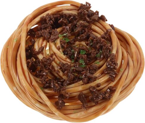 LUOZZY Artificial Spaghetti with Meat Sauce Fake Pasta Food Model Decorative Food Display Photo Props in Saudi Arabia
