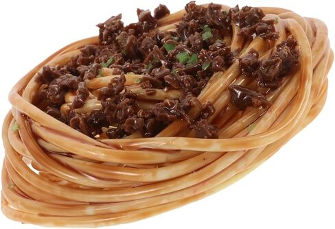 LUOZZY Artificial Spaghetti with Meat Sauce Fake Pasta Food Model Decorative Food Display Photo Props in Saudi Arabia