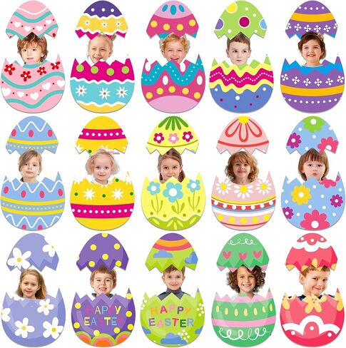 48 قطعة لوحة نشرة عيد الفصح بيضة عيد الفصح انقطاع DIY إطار الصورة الحرف لموضوع الربيع عطلة الفصول الدراسية مكتب ديكور جدران المنزل in Kuwait