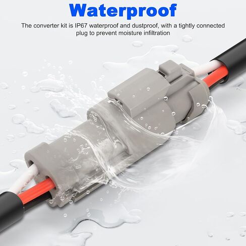 XMSJSIY 3 Pin DT Connector Waterproof Male Female Plug Socket Wiring Harness Kit 16AWG Automotive 3 Wire DT Electrical Wire Harness Connector for Car Truck LED Work Light Fog Lights - 4 Sets in Saudi Arabia
