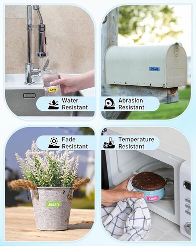 Suminey 6 Pack Replacement for Brother Label Maker Machine TZe 12mm 0.47 Ribbon Laminated TZ Colored Refills Compatible with Brother P Touch PT-D210 D220 H110 1000 1280 D400 Cube, 1/2" x 26.2' in Kuwait