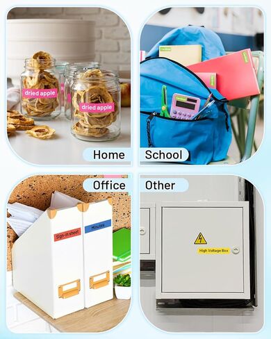 Suminey 6 Pack Replacement for Brother Label Maker Machine TZe 12mm 0.47 Ribbon Laminated TZ Colored Refills Compatible with Brother P Touch PT-D210 D220 H110 1000 1280 D400 Cube, 1/2" x 26.2' in Kuwait