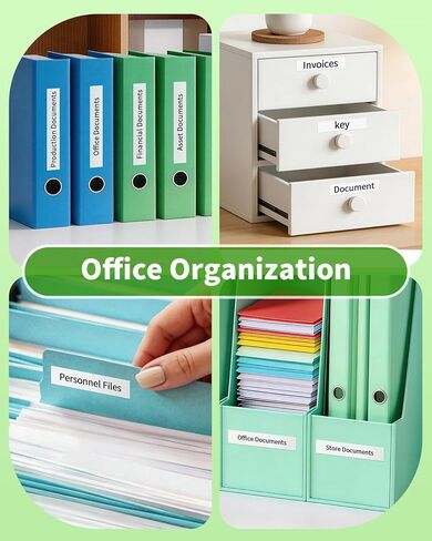 استبدال الورق الأبيض COLORTY A91330 لصانع الملصقات Dymo يعيد تعبئة شريط الملصقات 12 مم × 4 متر متوافق مع Dymo LetraTag LT-100H LT-100T QX50 200B 2000، 6 عبوات in Kuwait