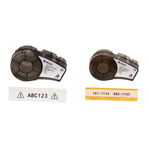 Brady Authentic (M21-750-595-WT) All-Weather Vinyl Label .75" W, 21' L & Authentic (M21-1500-427) Self-Laminating Wire Wrap 1.5" W, 14' L in Saudi Arabia
