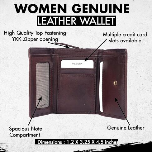 Leather Crossbody bag & Wallets for Women, Small Wallet for Ladies Zipper Coin Purse in Saudi Arabia
