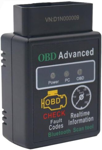 OBD Advanced OBD2 Bluetooth Scanner, Car Diagnostic Tool with Real-time Data, Engine Fault Code Reader for Android iOS Windows, Vehicle Battery Powered, Pack of 1 in Saudi Arabia