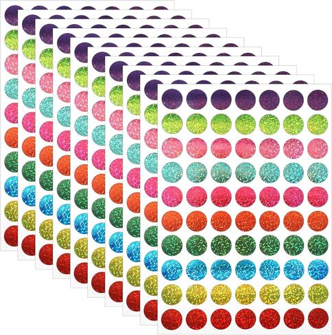 700 PCS Colored Dot Stickers 3/4" Round Color Coding Labels Dot Stickers Sticky Small Circle Sticker for Office Classroom Home Art Projects in Saudi Arabia