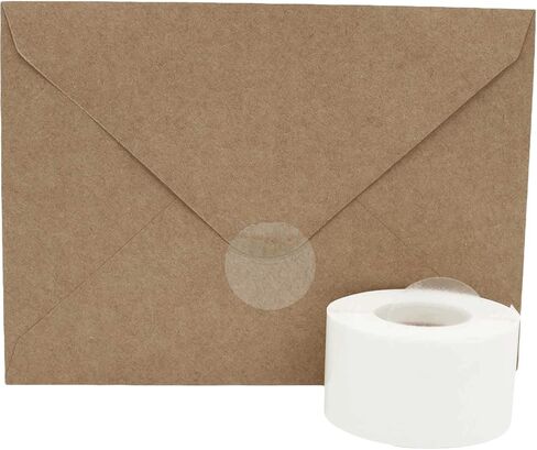 Ultra Clear Retail Wafer Seals for Mailing Packaging 1.25 Inch Round Circle Dots 500 Adhesive Stickers in Saudi Arabia
