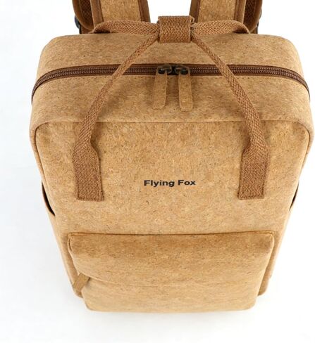FLYINGFOX Wood Grain Design 16-inch Laptop Backpack for Men and Women Lightweight Dual-Shoulder Travel Backpack Ideal for Work and College Top Handle for Easy Carry in Saudi Arabia