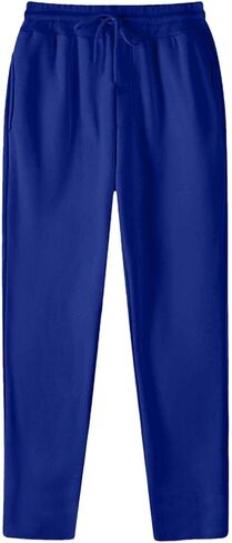 Women’s Fleece Lined Sweatpants with Pockets Wide Leg Straight Joggers Pants Workout Drawstring Waisted Yoga Sweat Pants in Saudi Arabia